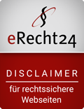 e-Recht24 Siegel - Disclaimer
